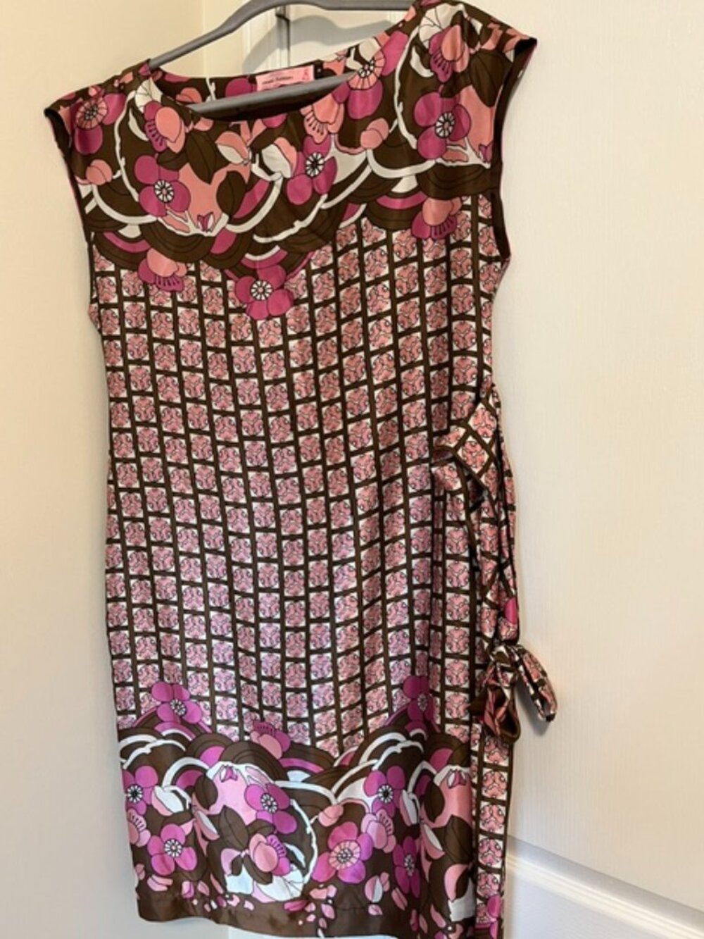 Sweet Chemise midi silk dress.